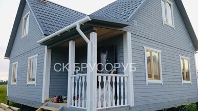 Дом из бруса 9×8.5 «под ключ» по проекту «Константинов» в Ленинградской области