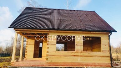 Дом из бруса 7х8 под усадку в Тверской области, Семеновское