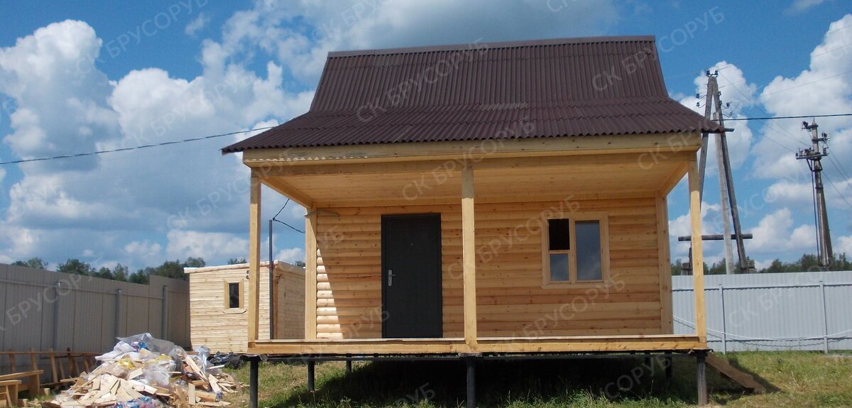 Каркасный дом 6х8м. Любань, Ленинградская обл
